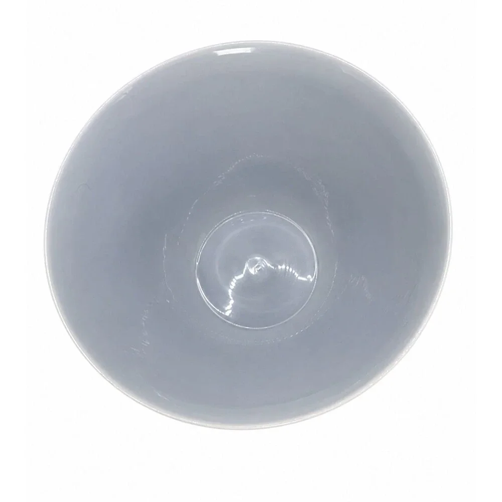 Vintage Crate & Barrel Horizon Blue Ribbed Serving Bowl 9 Inch Blue Porcelain